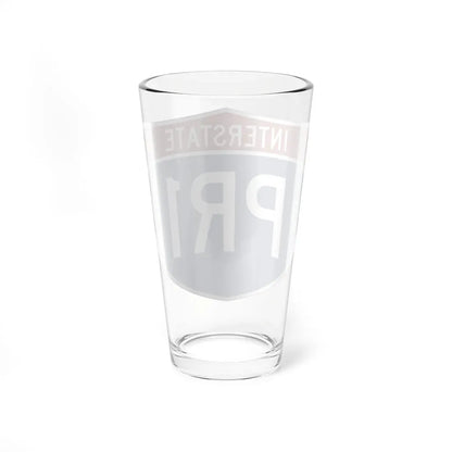 I-PR1 (Puerto Rico) (Road Sign) Pint Glass 16oz - Go Mug Yourself