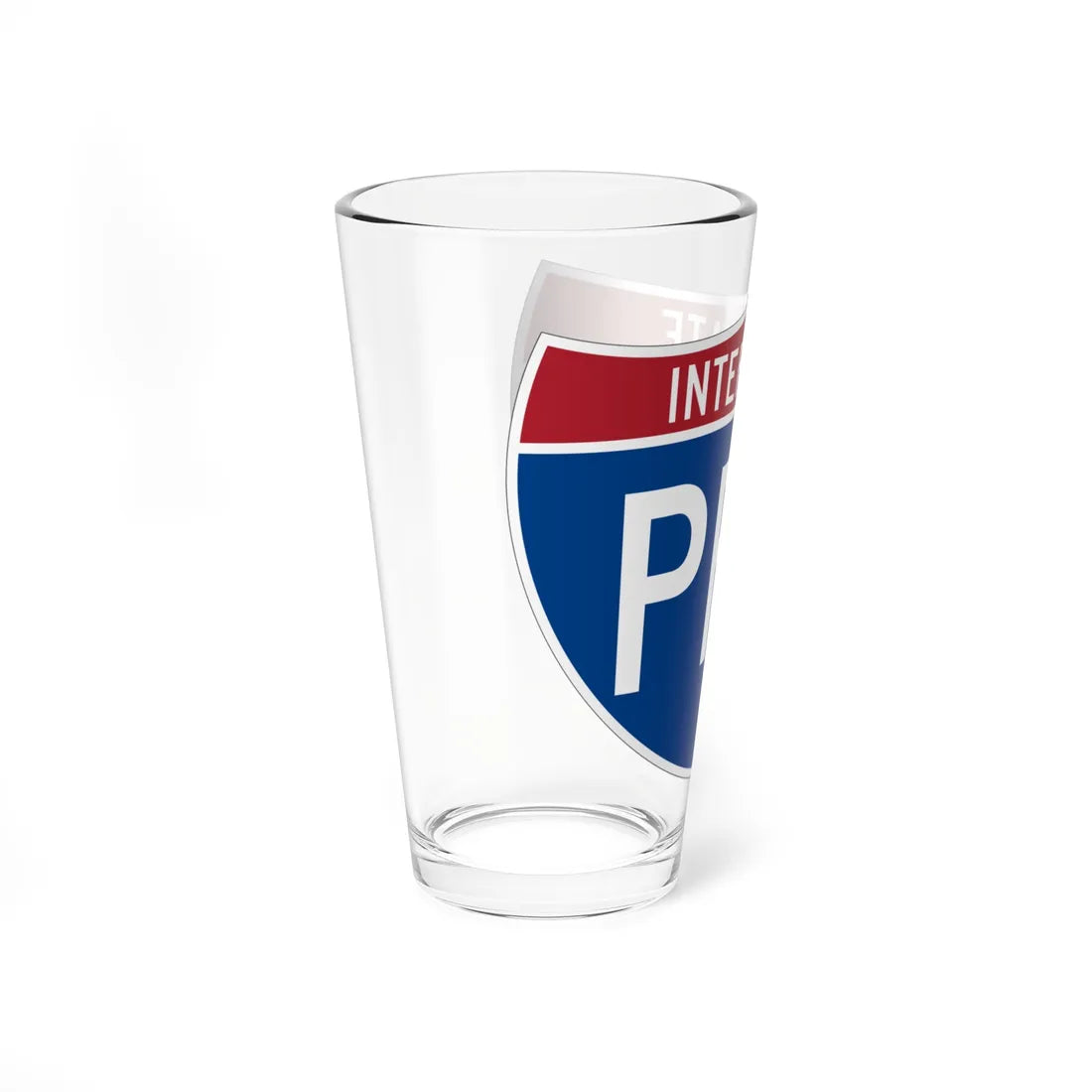 I-PR2 (Puerto Rico) (Road Sign) Pint Glss 16oz - Go Mug Yourself