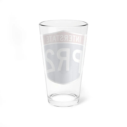 I-PR2 (Puerto Rico) (Road Sign) Pint Glss 16oz - Go Mug Yourself