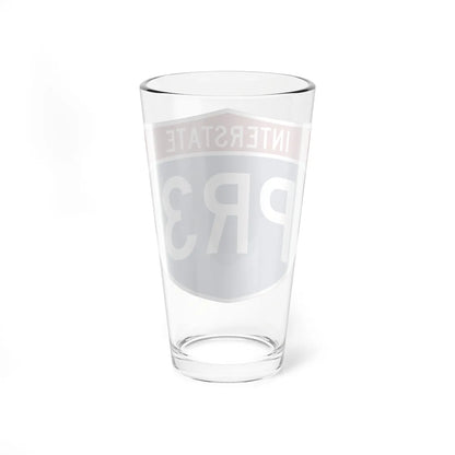 I-PR3 (Puerto Rico) (Road Sign) Pint Glss 16oz - Go Mug Yourself