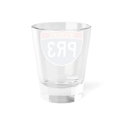 I-PR3 (Puerto Rico) (Road Sign) Shot Glass 1.5oz - Go Mug Yourself