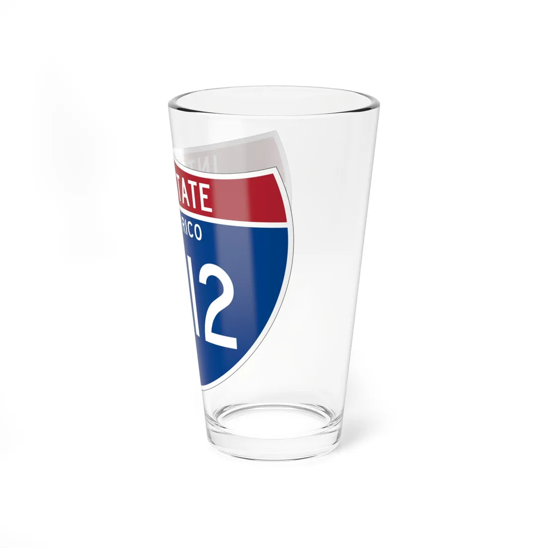 I-PRI2 PR Metric (Puerto Rico) (Road Sign) Pint Glass 16oz - Go Mug Yourself