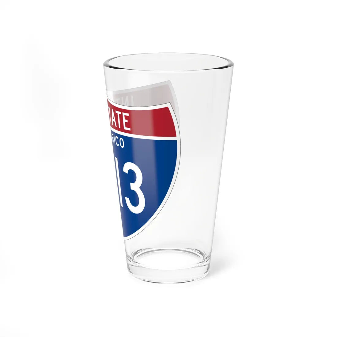 I-PRI3 PR Metric (Puerto Rico) (Road Sign) Pint Glass 16oz - Go Mug Yourself
