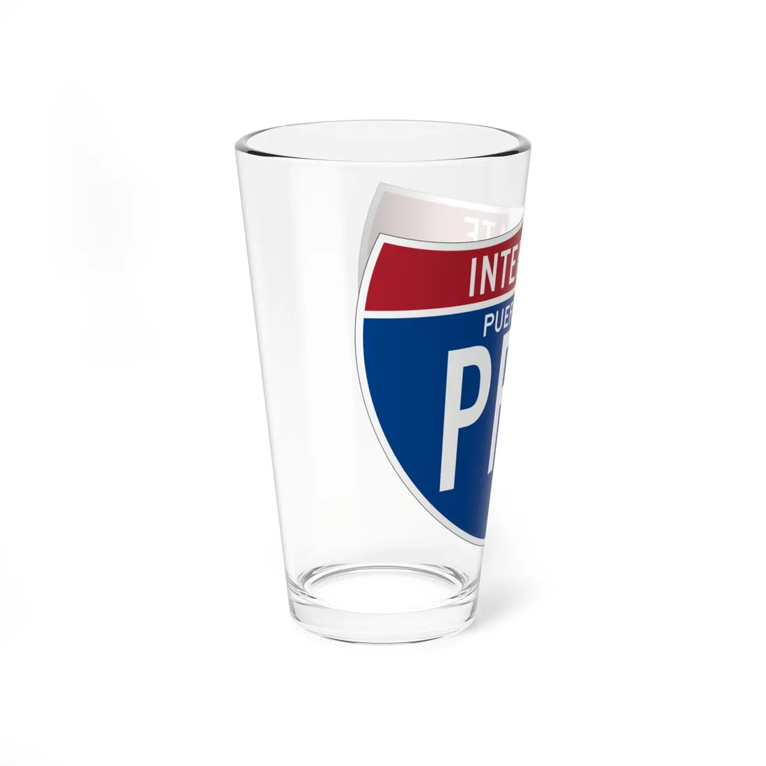 I-PRI3 PR (Puerto Rico) (Road Sign) Pint Glass 16oz - Go Mug Yourself