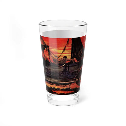 I Sailed Through Hell, Argosy, March 1950 - Pint Glass 16oz-Go Mug Yourself