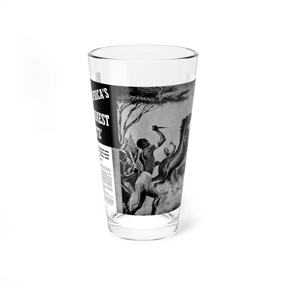 I Saw Africa's Bloodiest Rite, Rage For Men, December 1956 - Pint Glass 16oz-16oz-Go Mug Yourself