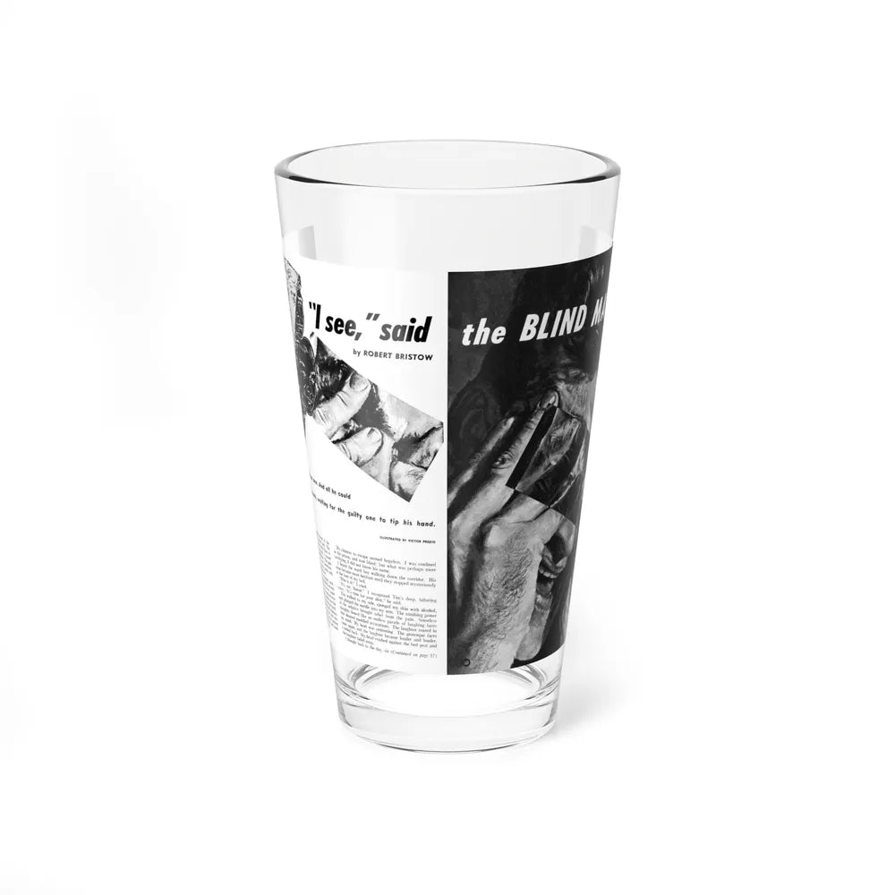 I see, said the Blind Man, Male magazine, March 1953 - Pint Glass 16oz-16oz-Go Mug Yourself