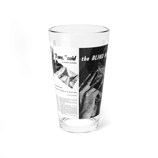 I see, said the Blind Man, Male magazine, March 1953 - Pint Glass 16oz-16oz-Go Mug Yourself