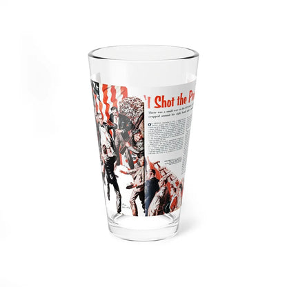 I Shot The President, Real magazine, January 1956 - Pint Glass 16oz-16oz-Go Mug Yourself