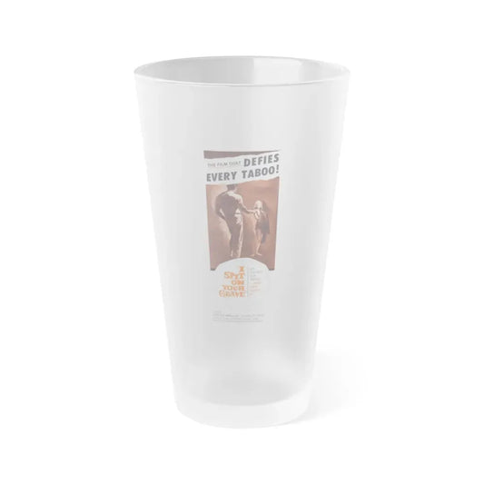 I SPIT ON YOUR GRAVE 1959 Movie Poster - Frosted Pint Glass 16oz 16oz Frosted - Go Mug Yourself