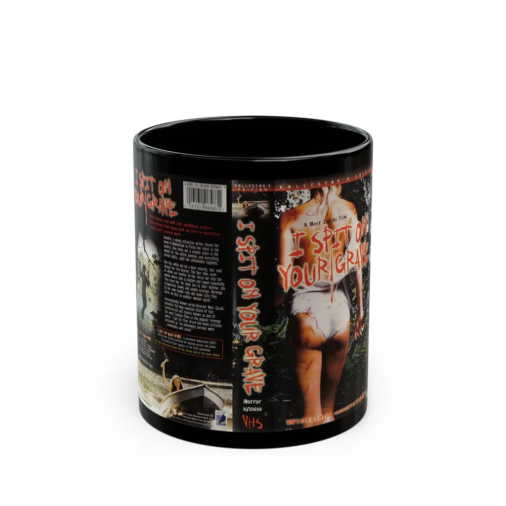 I SPIT ON YOUR GRAVE COLLECTORS EDITION (VHS COVER) - Black Coffee Mug-11oz-Go Mug Yourself