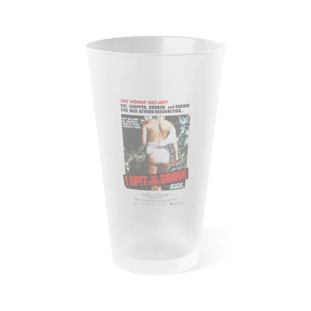 I SPIT ON YOUR GRAVE (DAY OF THE WOMAN) 1978 Movie Poster - Frosted Pint Glass 16oz-16oz-Frosted-Go Mug Yourself