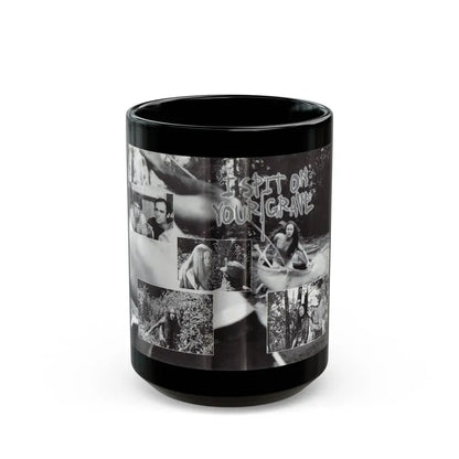 I SPIT ON YOUR GRAVE INSIDE COVER (VHS COVER) - Black Coffee Mug 15oz - Go Mug Yourself
