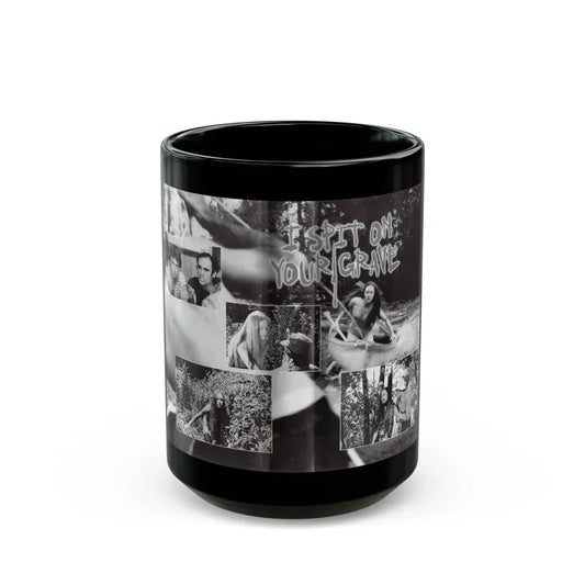 I SPIT ON YOUR GRAVE INSIDE COVER (VHS COVER) - Black Coffee Mug 15oz - Go Mug Yourself