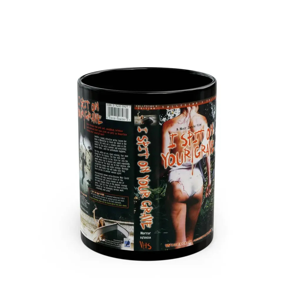 I SPIT ON YOUR GRAVE (VHS COVER) - Black Coffee Mug 11oz - Go Mug Yourself