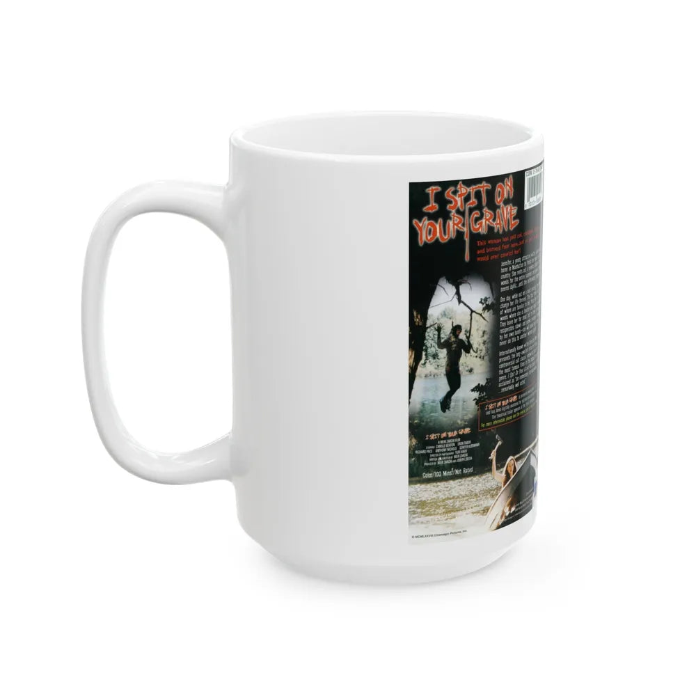 I SPIT ON YOUR GRAVE (VHS COVER) - White Coffee Mug-Go Mug Yourself