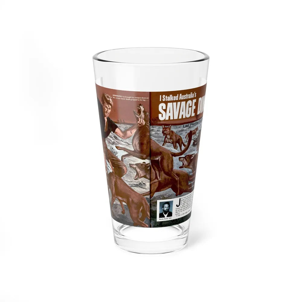 I Stalked Australia's Savage Dingoes, Male, June 1971 - Pint Glass 16oz-16oz-Go Mug Yourself