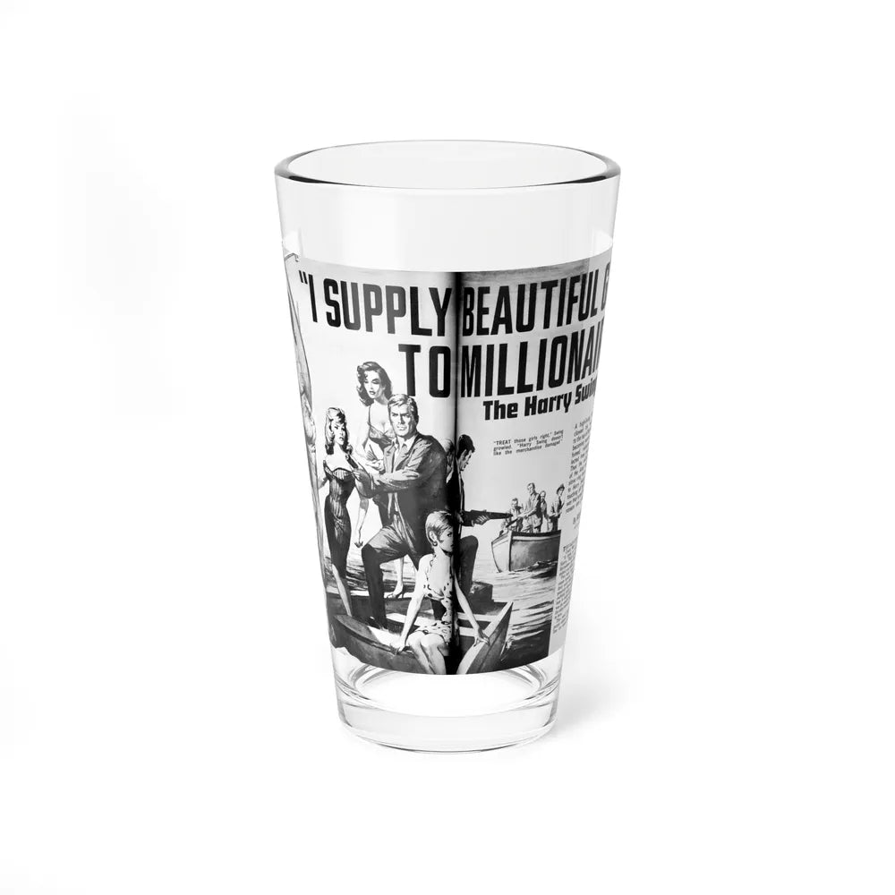 I Supply Beautiful Girls To Millionaires. The Harry Swing Saga - Pint Glass 16oz-16oz-Go Mug Yourself