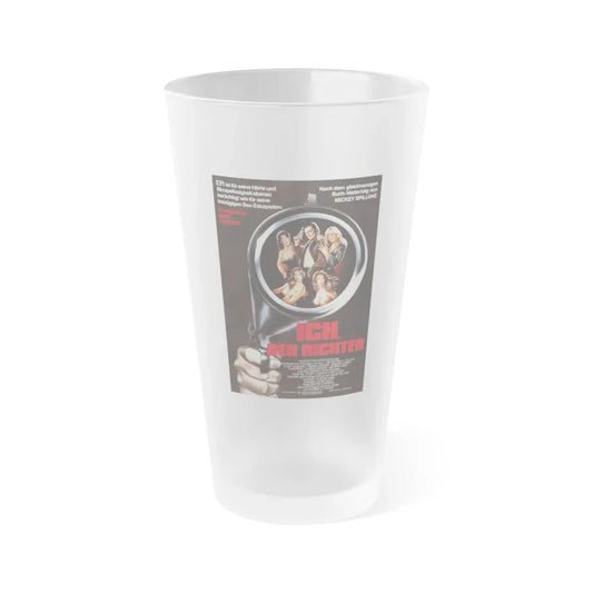 I THE JURY (GERMAN) 1982 Movie Poster - Frosted Pint Glass 16oz 16oz Frosted - Go Mug Yourself