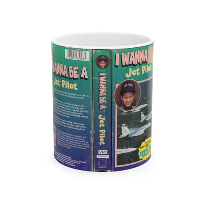 I WANNA BE A JET PILOT (VHS COVER) - White Coffee Mug-11oz-Go Mug Yourself