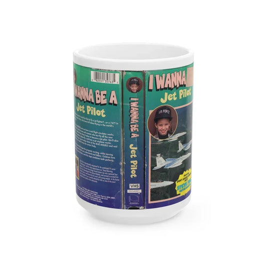 I WANNA BE A JET PILOT (VHS COVER) - White Coffee Mug 15oz - Go Mug Yourself