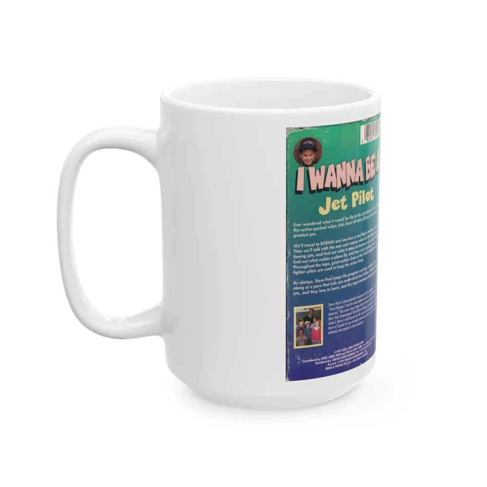 I WANNA BE A JET PILOT (VHS COVER) - White Coffee Mug-Go Mug Yourself