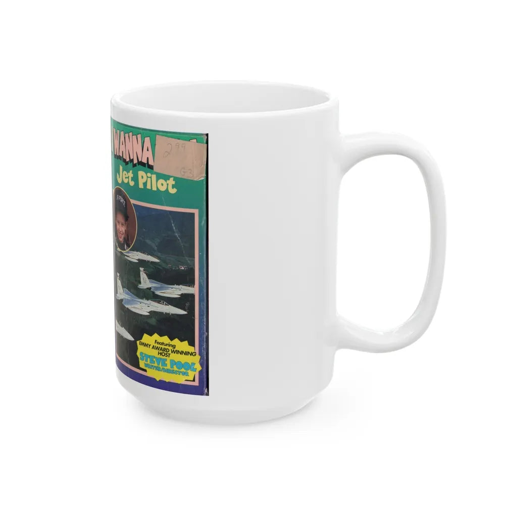 I WANNA BE A JET PILOT (VHS COVER) - White Coffee Mug-Go Mug Yourself