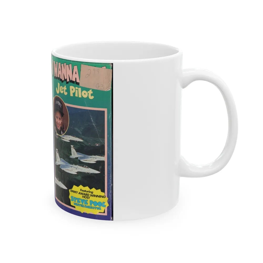 I WANNA BE A JET PILOT (VHS COVER) - White Coffee Mug-Go Mug Yourself