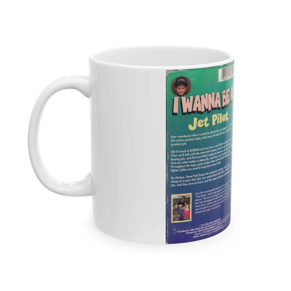 I WANNA BE A JET PILOT (VHS COVER) - White Coffee Mug-Go Mug Yourself