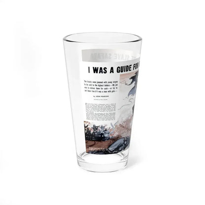 I Was a Guide for a White Slave Safari, Man's Life, January 1959 - Pint Glass 16oz - Go Mug Yourself