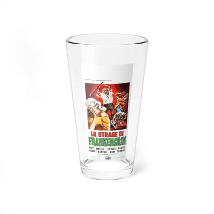 I WAS A TEENAGE FRANKENSTEIN (ITALIAN) 1957 Movie Poster - Pint Glass 16oz 16oz - Go Mug Yourself
