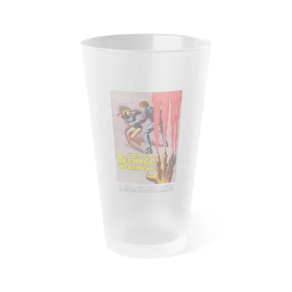 I WAS A TEENAGE WEREWOLF 1957 Movie Poster - Frosted Pint Glass 16oz 16oz Frosted - Go Mug Yourself