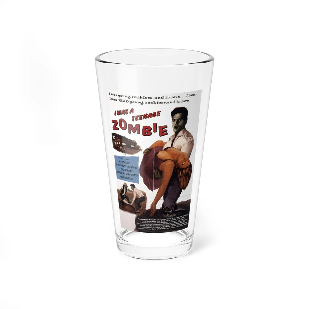 I WAS A TEENAGE ZOMBIE 1987 Movie Poster - Pint Glass 16oz-16oz-Go Mug Yourself