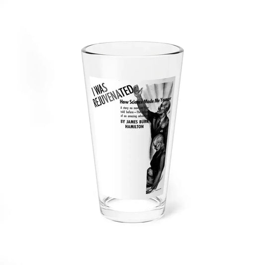 I Was Rejuvenated, Liberty magazine, June 18,1938 - Pint Glass 16oz 16oz - Go Mug Yourself