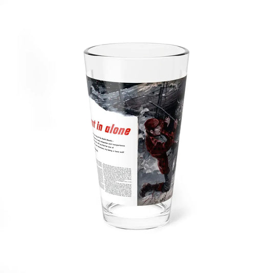 I Went In Alone, Cavalier magazine, January 1953 - Pint Glass 16oz 16oz - Go Mug Yourself