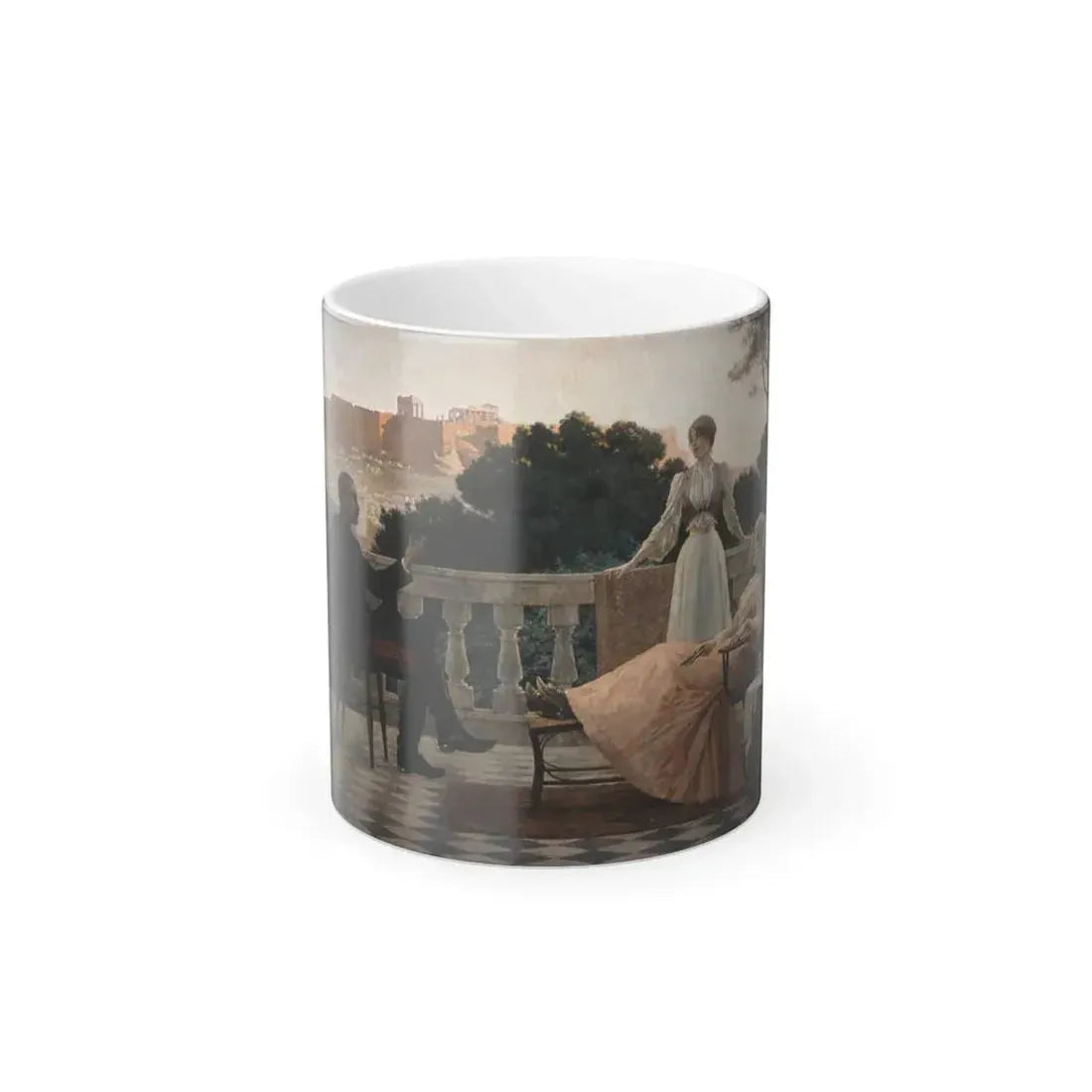 Iakovos Rizos (1849-1926) On terrace - 1897 - Color Changing Mug 11oz 11oz - Go Mug Yourself