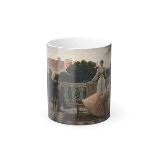 Iakovos Rizos (1849-1926) On terrace - 1897 - Color Changing Mug 11oz 11oz - Go Mug Yourself