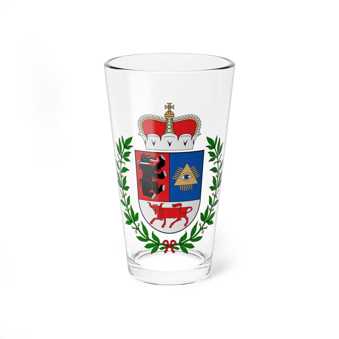 Šiauliai COA great (Lithuania) (Coat of Arms) Pint Glass 16oz 16oz - Go Mug Yourself