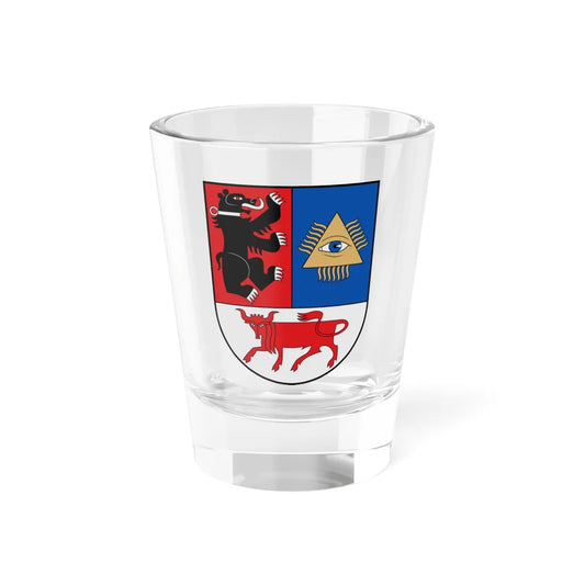 Šiauliai COA small (Lithuania) (Coat of Arms) Shot Glass 1.5oz 1.5oz - Go Mug Yourself