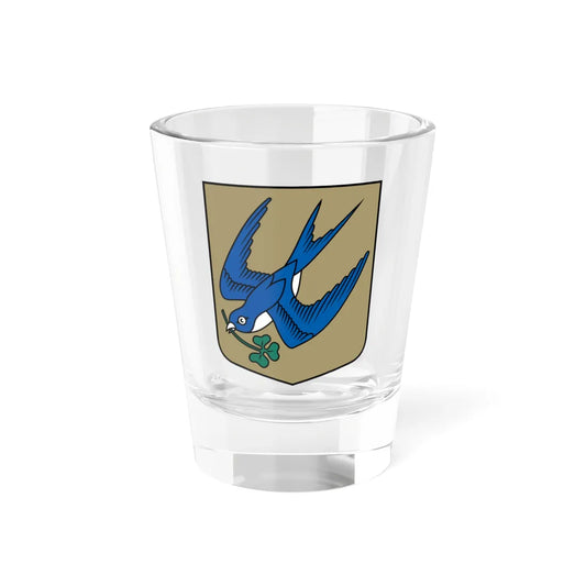 Ģibuļu pagasta ģerbonis (Latvia) (Coat of Arms) Shot Glass 1.5oz 1.5oz - Go Mug Yourself