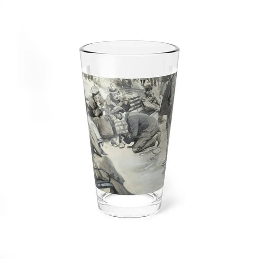 Ice Skating - Pint Glass 16oz 16oz - Go Mug Yourself