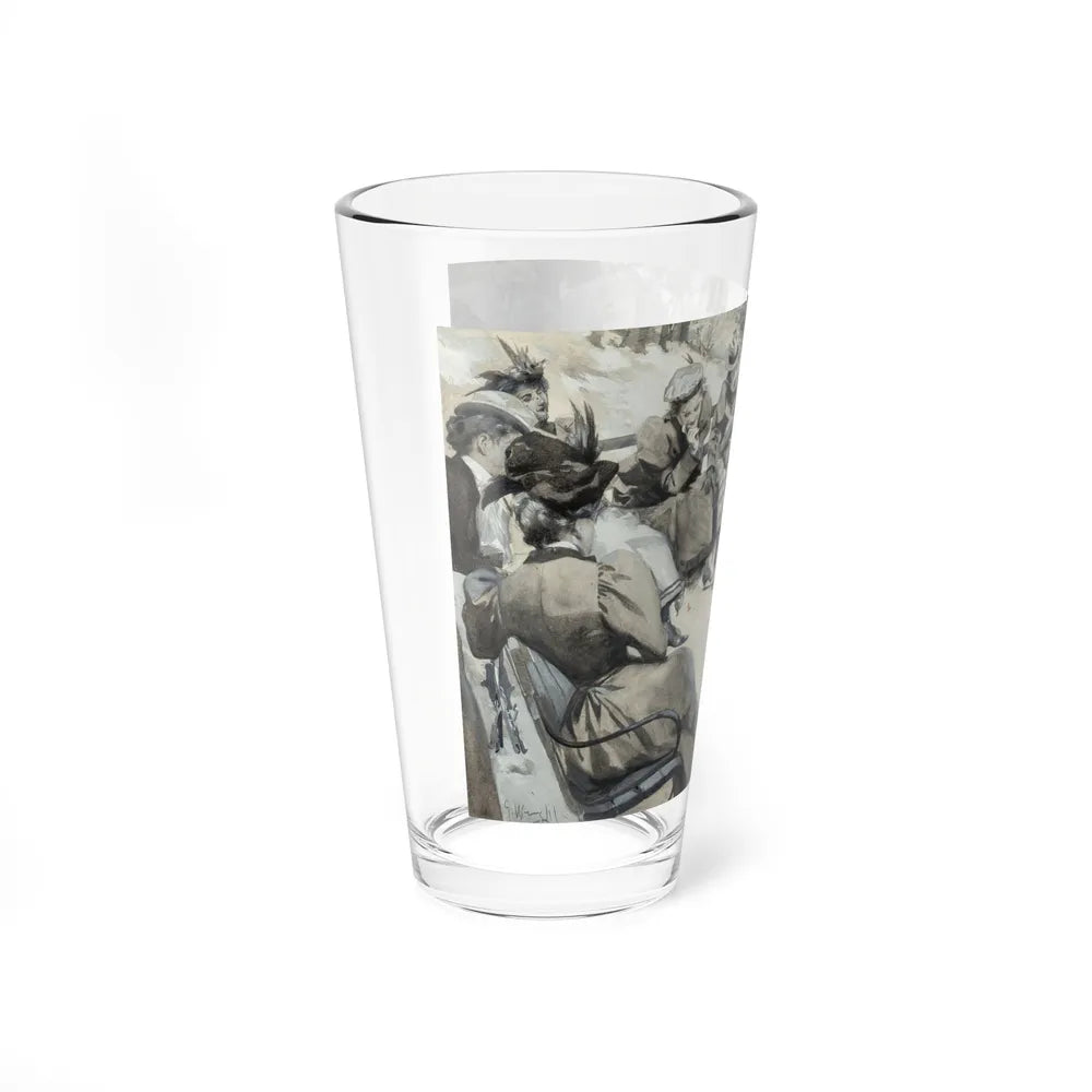 Ice Skating - Pint Glass 16oz-Go Mug Yourself