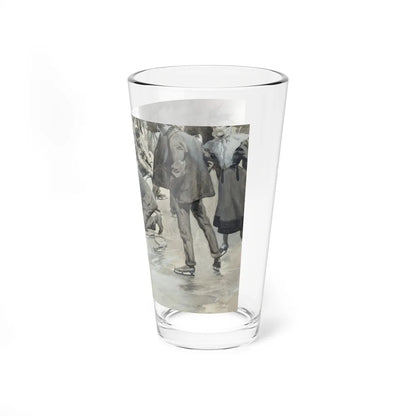 Ice Skating - Pint Glass 16oz-Go Mug Yourself