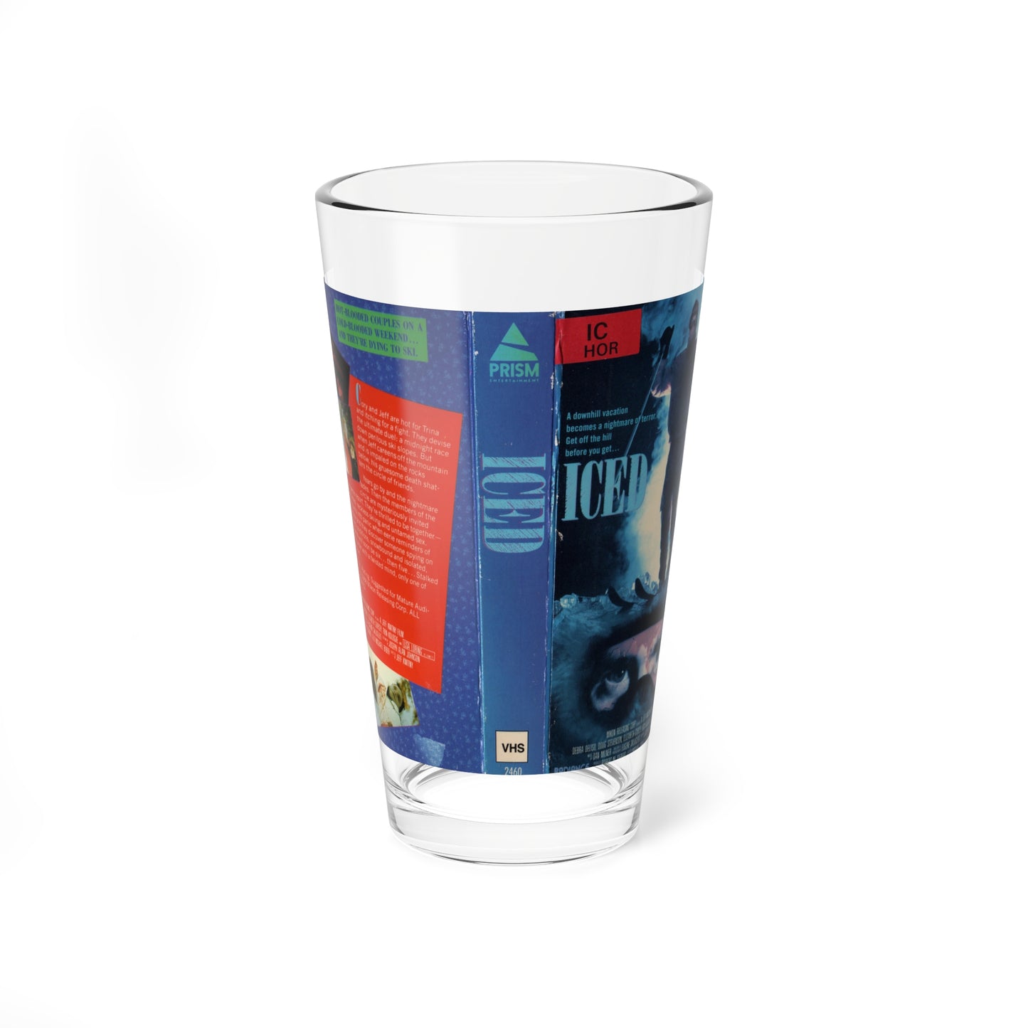 ICED (VHS COVER) Pint Glass 16oz-16oz-Go Mug Yourself