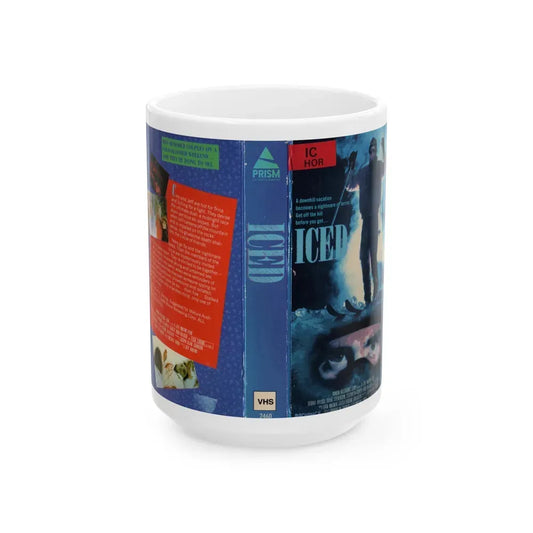 ICED (VHS COVER) - White Coffee Mug 15oz - Go Mug Yourself