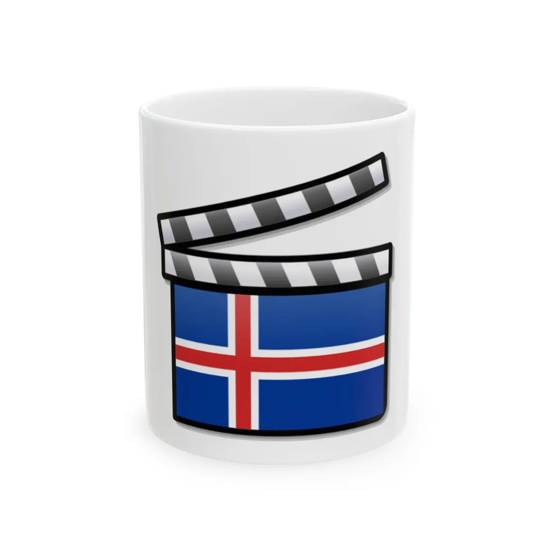 Iceland film clapperboard (Iceland) White Coffee Mug 11oz - Go Mug Yourself
