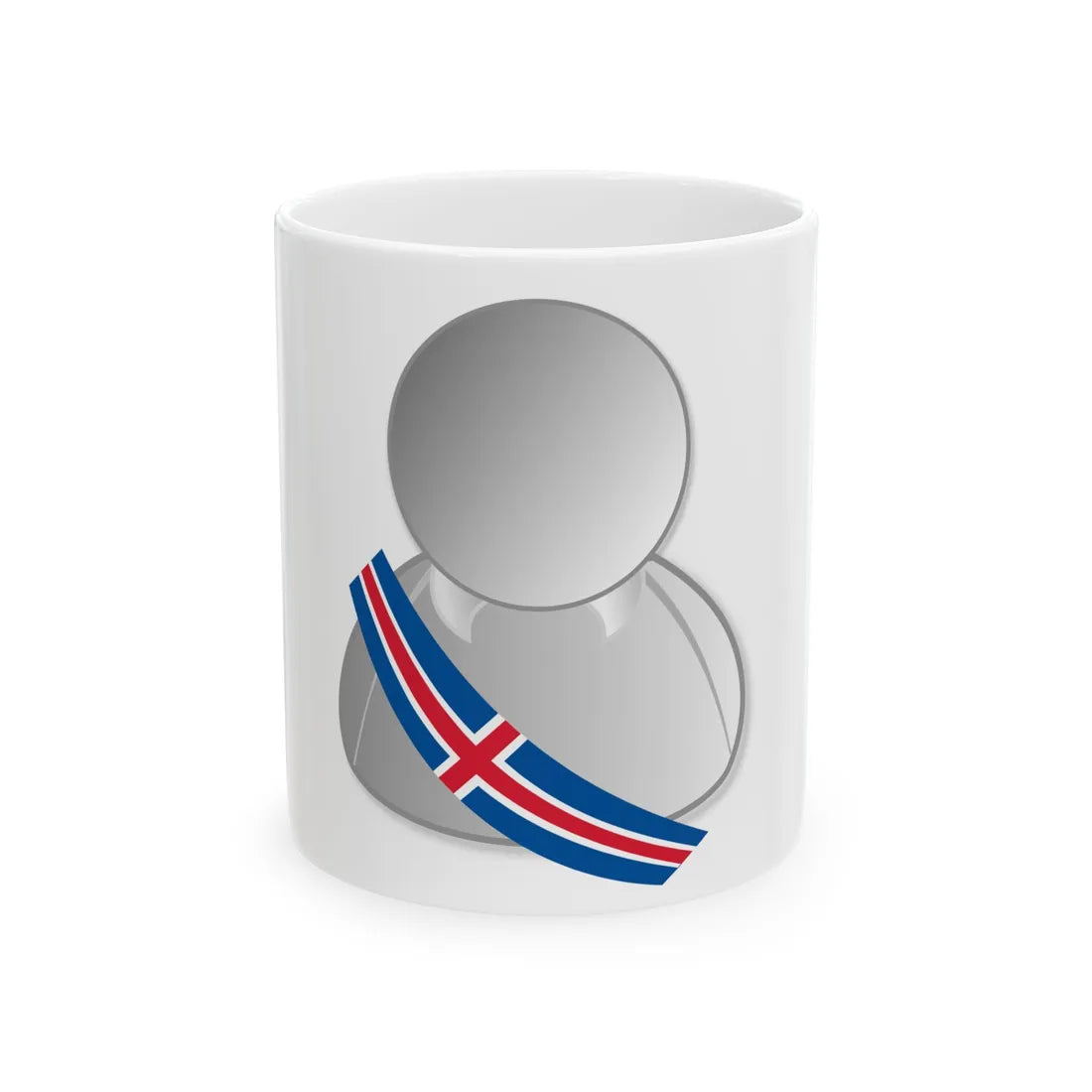 Iceland politic personality icon (Iceland) White Coffee Mug 11oz - Go Mug Yourself
