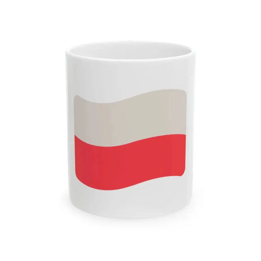 Iconol flag Poland (Poland) White Coffee Mug 11oz - Go Mug Yourself