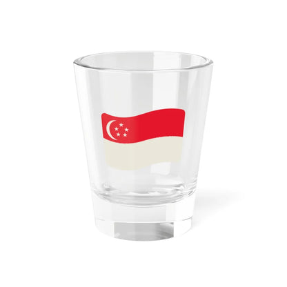 Iconol flag Singapore (Singapore) Shot Glass 1.5oz 1.5oz - Go Mug Yourself