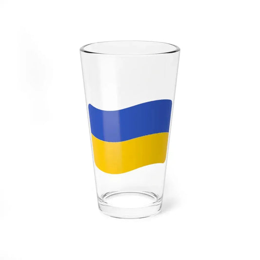 Iconol flag Ukraine (Ukraine) Pint Glass 16oz 16oz - Go Mug Yourself
